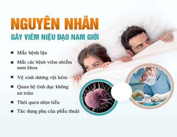 các nguyên nhân gây ra triệu chứng viêm niệu đạo ở nam giới